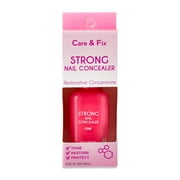 Care & Fix Strong Nail Concealer to Help Tone Restore & Protect Nails, Pink, 0.37 fl oz, by Walmart