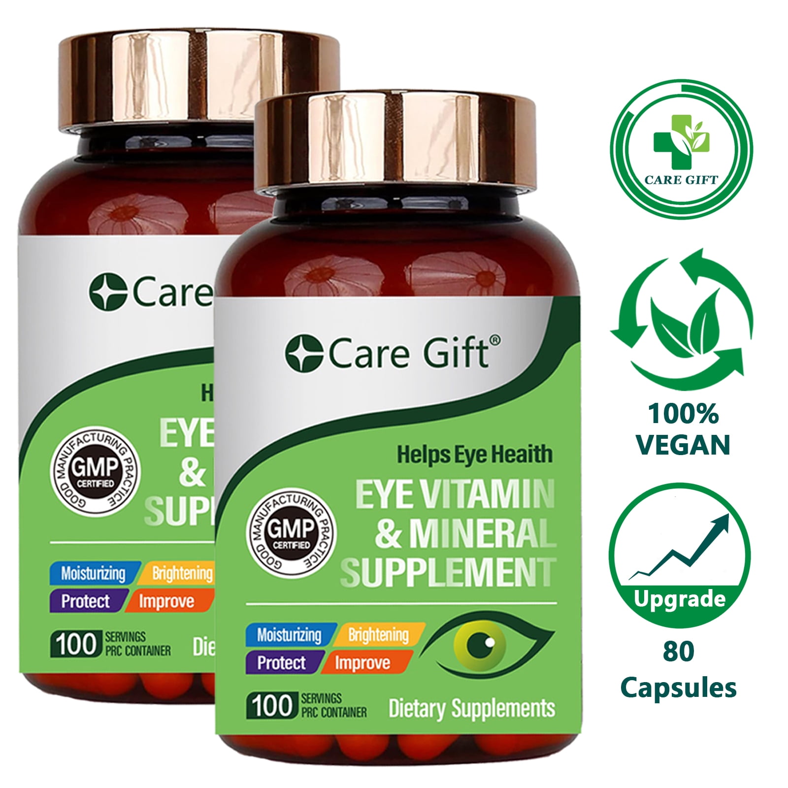 Eye Helpers Support Reference: Care Gift 90Pcs Lutein Eye Vitamins Supplement For Macular Health