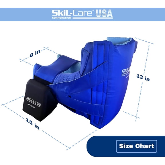 -Care Heel-Check Boot, Heel Protector, Universal Size, Pressure Relief Cushion for Heel Ulcers and Foot Drop Prevention, 503410