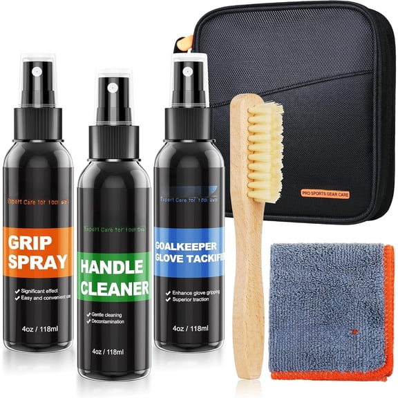 Care Kit -Includes  Cleaner,   and Goalkeeper Glove Tackfier,  Restore and Cleaner for Golf Football Shoes Baseball Tennis Pickleball Volleyball, Gifts for men