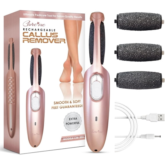 Powerful Electric Callus Remover Rechargeable Removes Dead, Hard Skin & Calluses  Best Pedicure Tool for Soft, Smooth Feet