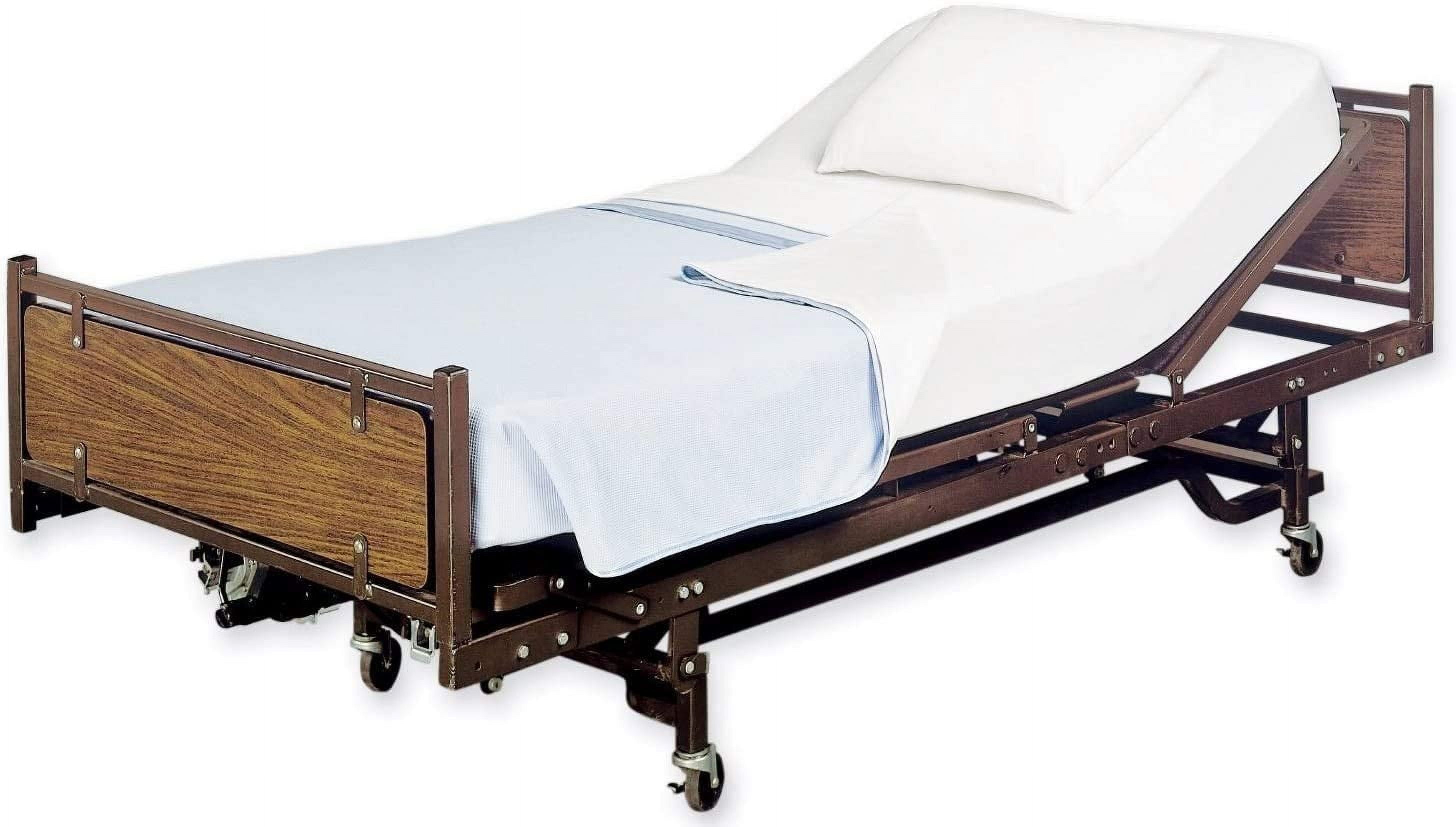 Care Outfit 2 Piece 200 Count White Cotton Hospital Bed Sheet, Twin Hypoallergenic