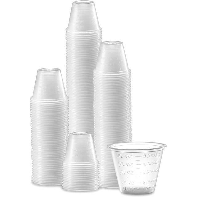 Care Plus (200 Count 1oz) Disposable Medicine Cups with Embossed ...