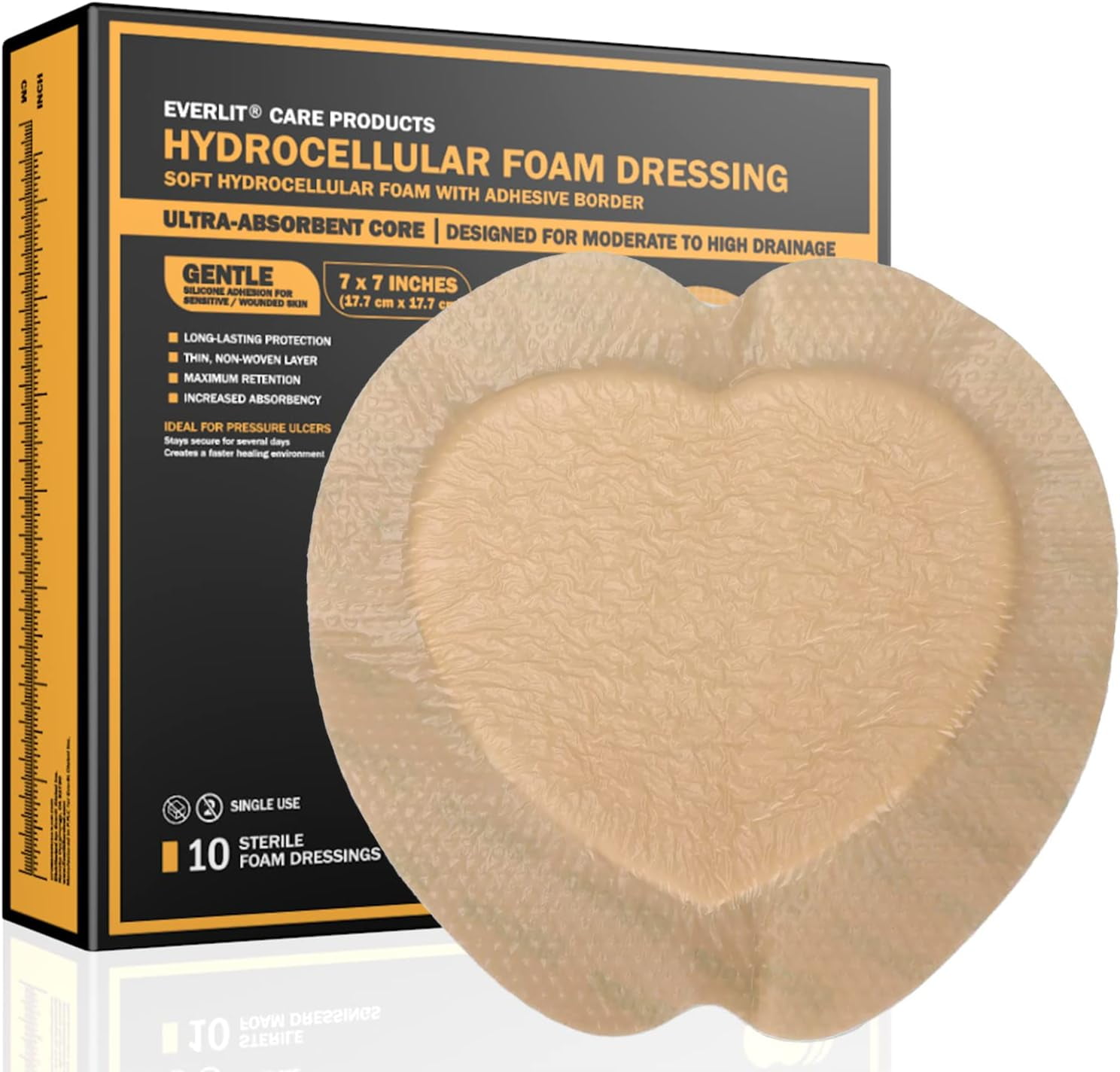 Care Sacrum Silicone Foam Dressing AllinOne Protection for Sacrum