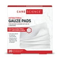 Care Science Sterile Gauze Pads, 20 ct, 2 X 2 for Cleaning or