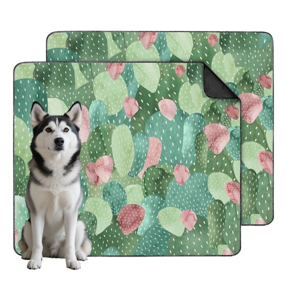 Care Solution 35"x41" Reusable Dog Housebreaking Pads, Washable Potty Pads with Advanced Technology and Attractive Plant Patterns
