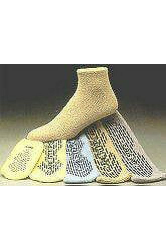 Care-Steps Slipper Socks Adult Large Tan Above the Ankle, 80104 - Case of 48
