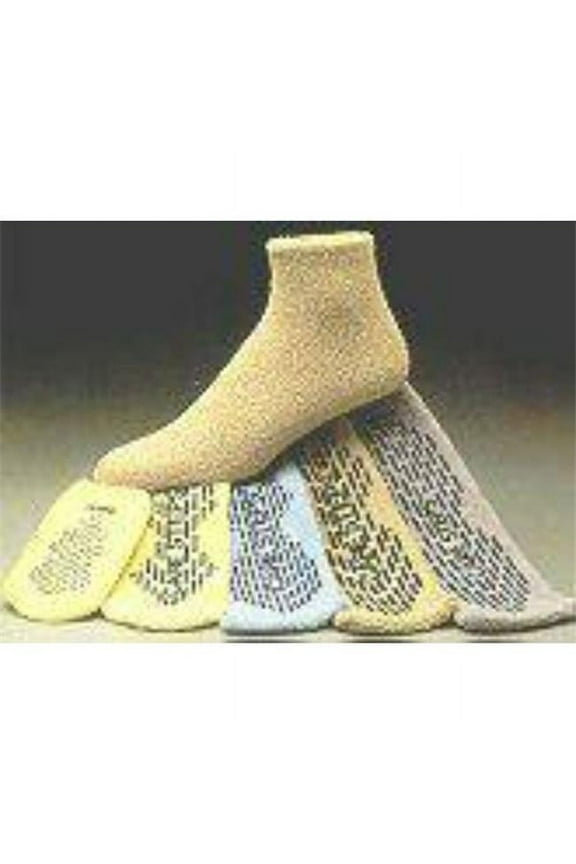Care-Steps Slipper Socks, Adult Medium Light Blue Above the Ankle, 80103 - Case of 48