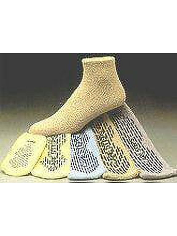 Care-Steps Slipper Socks, Adult Medium Light Blue Above the Ankle, 80103 - Case of 48