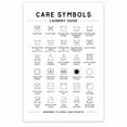 thumbnail image 1 of Care Symbols Laundry Guide - Laundry Care Instructions - Fabric Care Guide - Washing Guide Visual Aid, 1 of 2