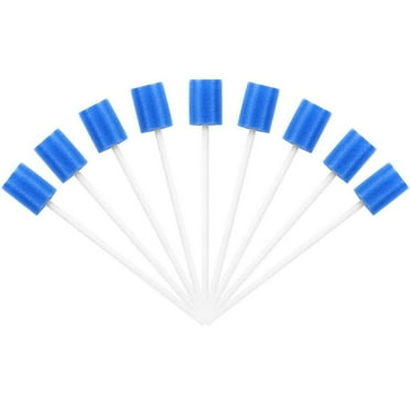 Care with Blue Sponge Of Tip Oral 100 Care Pack Disposable Oral Sticks Tools Home Improvement