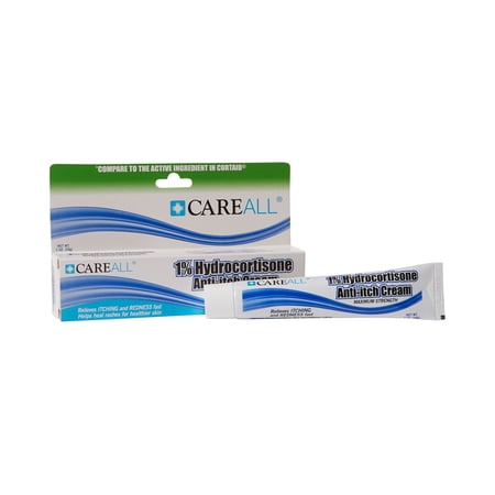 CareALL 1% Hydrocortisone Cream Itch Relief  1 oz. Tube 72 Ct