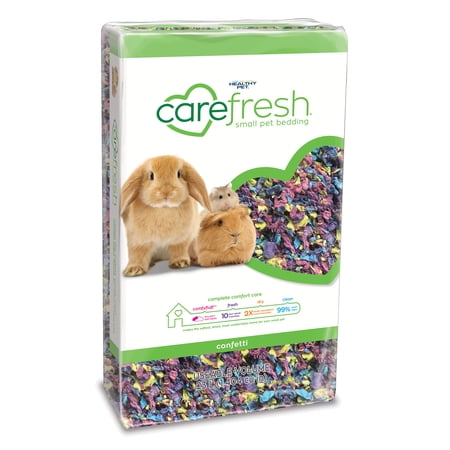 CareFRESH Natural Soft Paper Fiber, Small Pet Bedding, Confetti, 23L