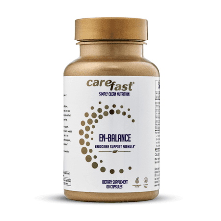 CareFast EN-Balance Endocrine Support Formula Supplement - Enhanced Metabolism, Energy and Focus and Promoting Thyroids - Natural Vegetable 60 Capsules