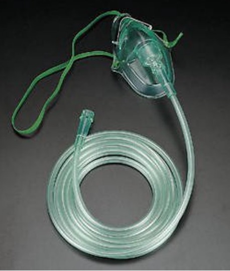 CareFusion 001201 Adult Oxygen Mask w/7 Foot of tubing, Medium concentration O2 Mask By AirLife Ship from US