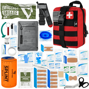 CareTac IFAK Trauma & First Aid Kit with CAT Gen 7 Tourniquet for Emergency Bleeding Control and Wound Care