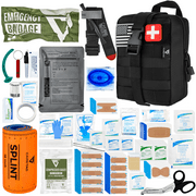 CareTac Tactical Trauma IFAK First Aid Kit – CAT Gen 7 Tourniquet, Bleed Control for Camping, Travel & Survival