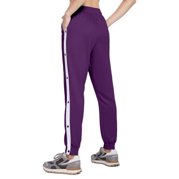 CareWardrobe Men's Tear Away Pants Breathable Easy Care Side Snap Open Post Surgery Sweatpants Recovery Pants