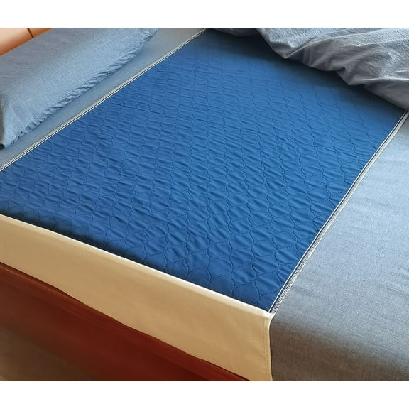 Careboree High Absorbency Bed Pad Tuckable Waterproof Reusable Incontinence Underpad 34"X36" Fit Twin Bed