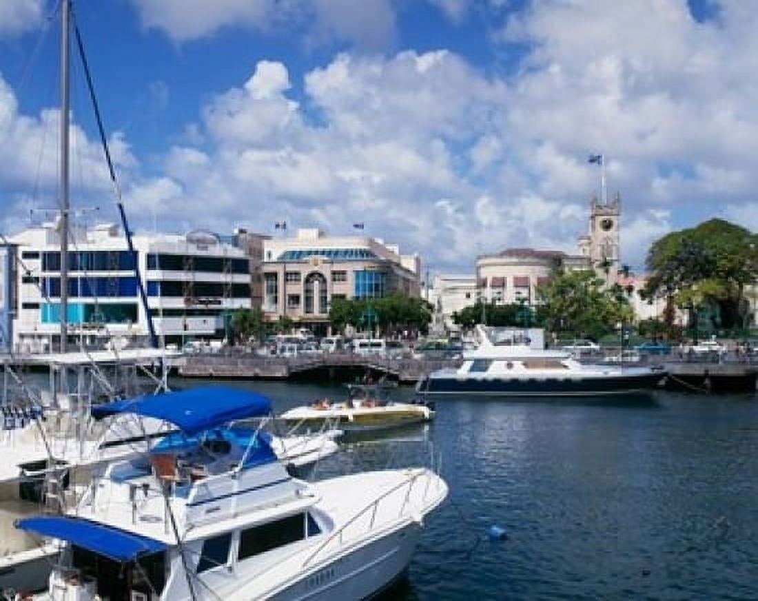 Careenage Bridgetown Barbados Caribbean Canvas Art - Paul Thompson DanitaDelimont (20 x 16)