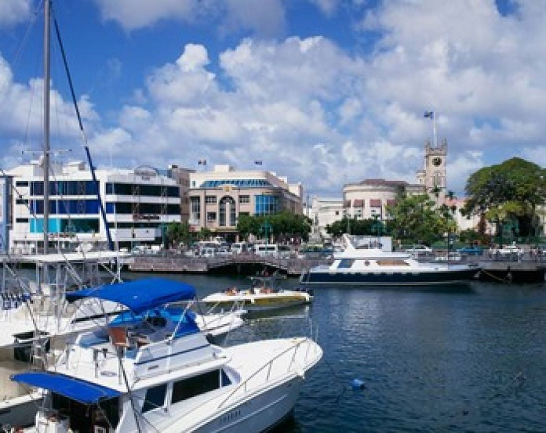 Careenage Bridgetown Barbados Caribbean Canvas Art - Paul Thompson DanitaDelimont (36 x 29)