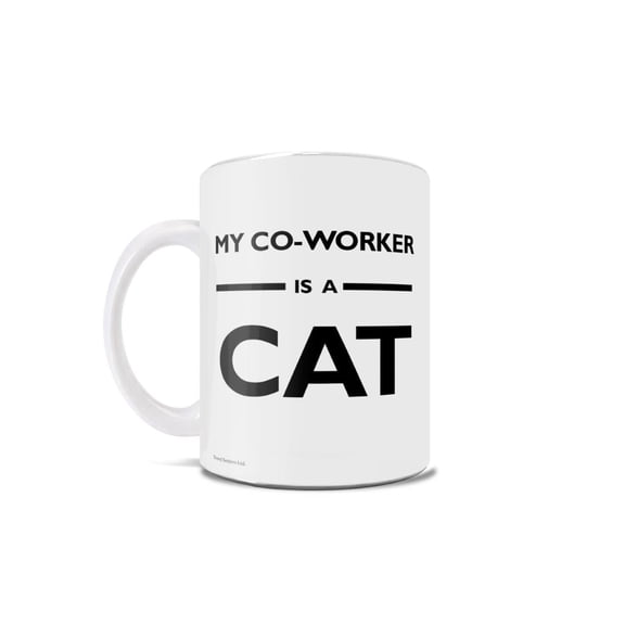 Career Collection (My Co-worker is a Cat) 11 oz Ceramic Mug WMUG1114