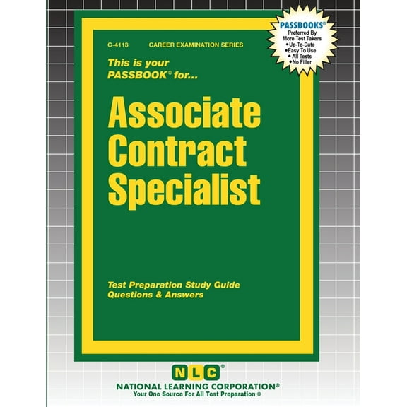 Career Examination Associate Contract Specialist, Book 4113, (Paperback)
