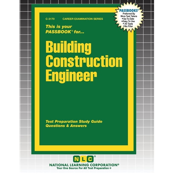 Career Examination Building Construction Engineer, Book 3170, (Paperback)