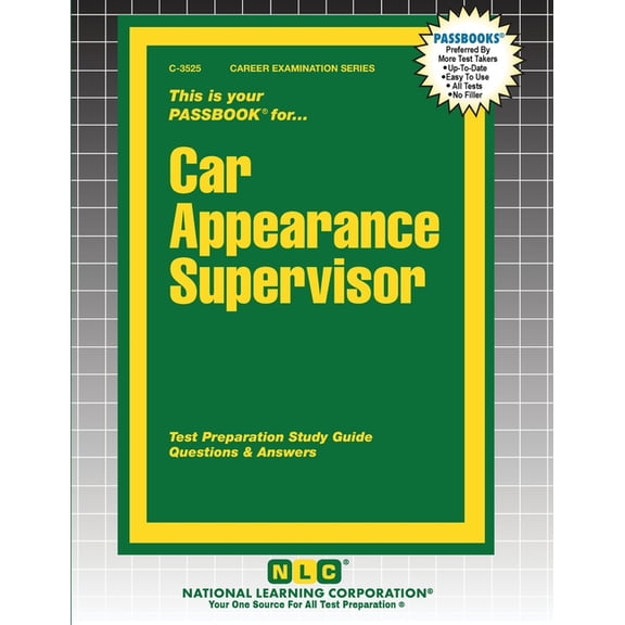 Career Examination Car Appearance Supervisor, Book 3525, (Paperback)