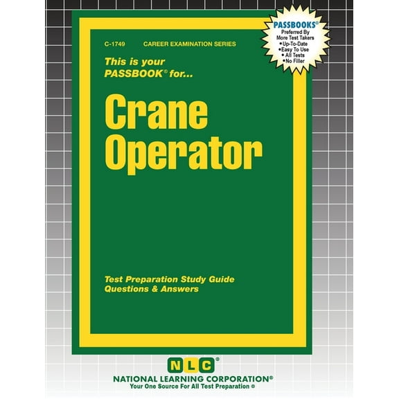 Career Examination Crane Operator, Book 1749, (Paperback)