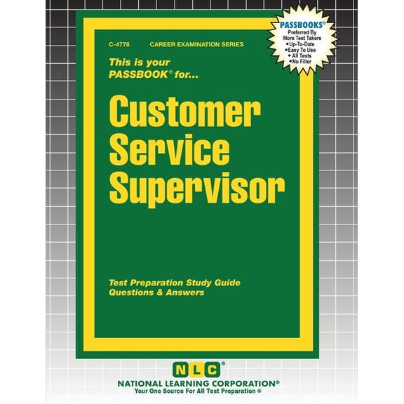 Career Examination Customer Service Supervisor, Book 4778, (Paperback)