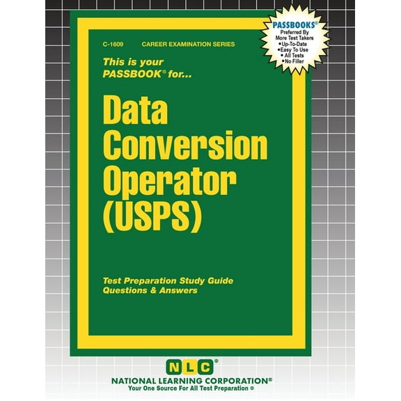 Career Examination Data Conversion Operator (USPS), Book 1609, (Paperback)