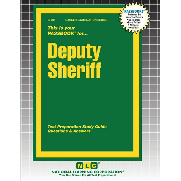 Career Examination Deputy Sheriff, Book 204, (Paperback)