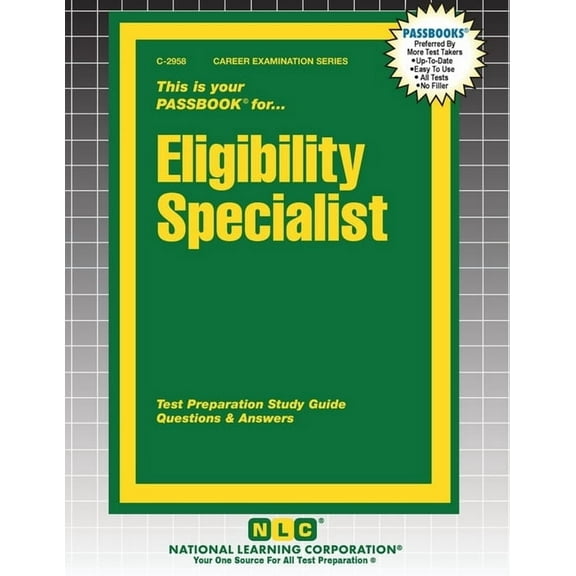 Career Examination Eligibility Specialist, Book 2958, (Paperback)