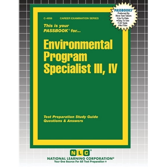 Career Examination Environmental Program Specialist III, IV, Book 4956, (Paperback)