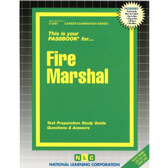 Pre-Owned Career Examination: Fire Marshal : Passbooks Study Guide (Other)