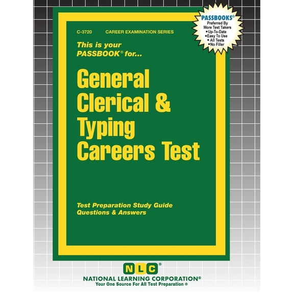 Career Examination General Clerical & Typing Careers Test, Book 3720, (Paperback)