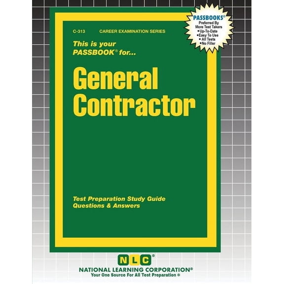 Career Examination General Contractor, Book 313, (Paperback)