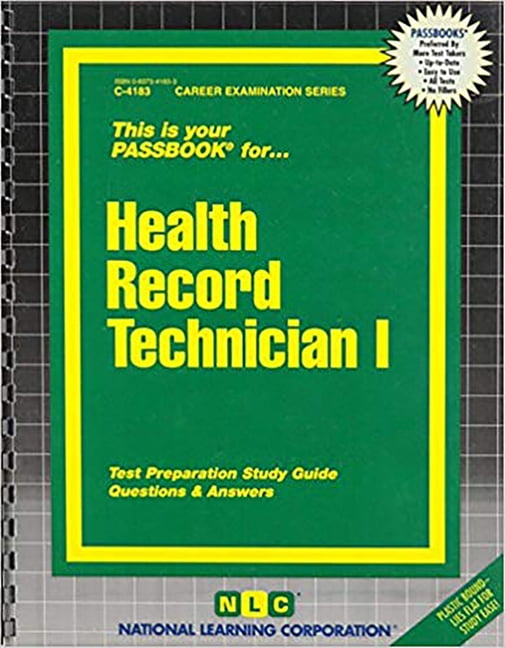 Career Examination Health Record Technician I Volume 4183 (Series