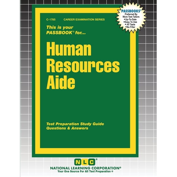 Career Examination Human Resources Aide, Book 1785, (Paperback)