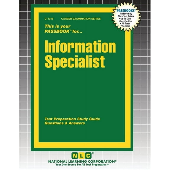 Career Examination Information Specialist, Book 1316, (Paperback)