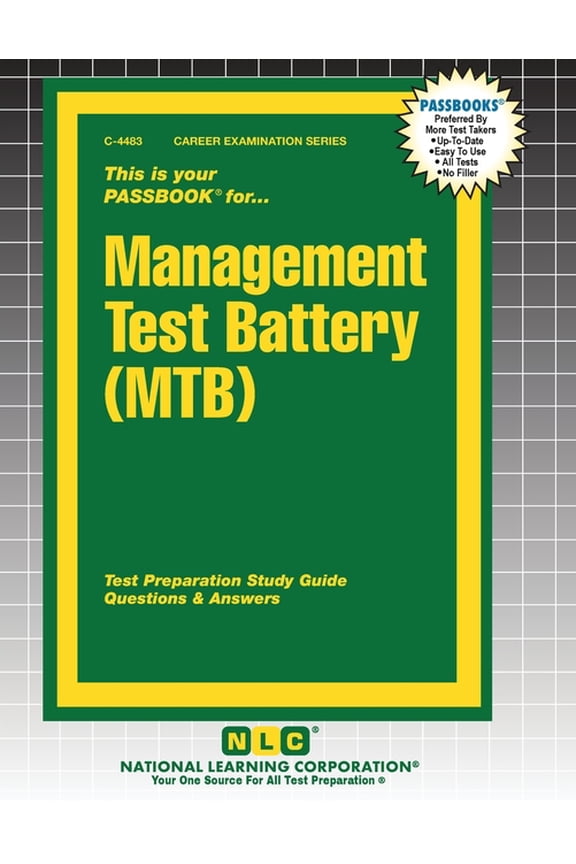 Career Examination Management Test Battery (MTB), Book 4483, (Paperback)