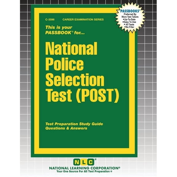 Career Examination National Police Selection Test (POST), Book 3596, (Paperback)