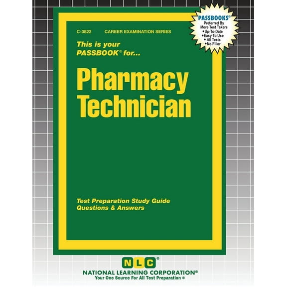 Career Examination Pharmacy Technician, Book 3822, (Paperback)