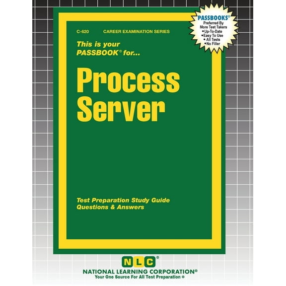 Career Examination Process Server, Book 620, (Paperback)