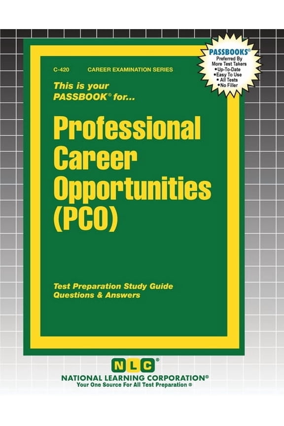Career Examination Professional Career Opportunities (PCO), Book 420, (Paperback)