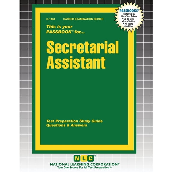 Career Examination Secretarial Assistant, Book 1464, (Paperback)