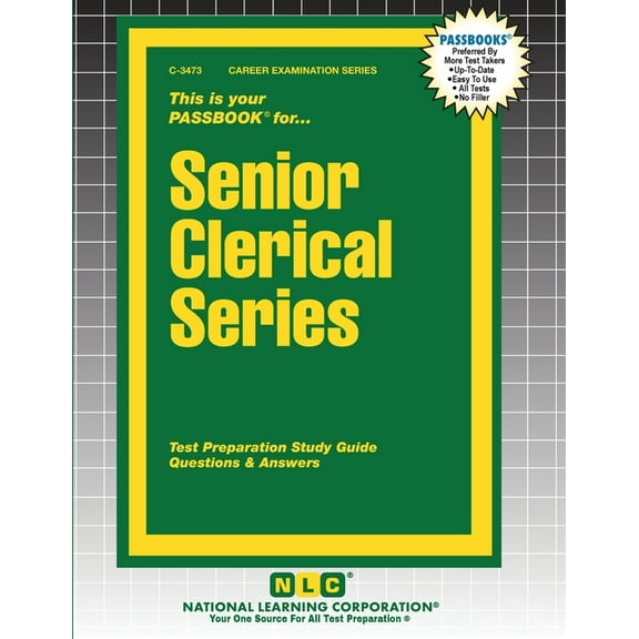Career Examination Senior Clerical Series, Book 3473, (Paperback)