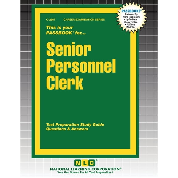 Career Examination Senior Personnel Clerk, Book 2867, (Paperback)