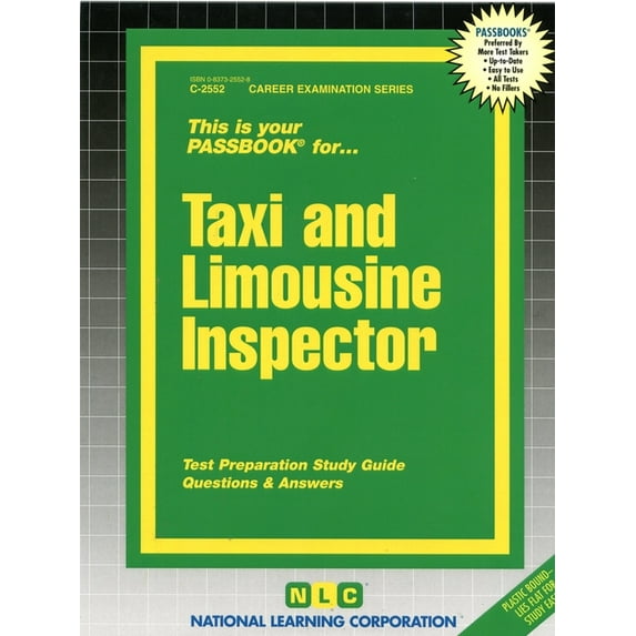 Career Examination Series: Taxi and Limousine Inspector : Passbooks Study Guide (Other)
